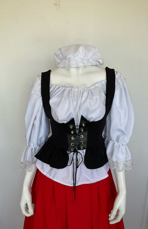 COSTUME RENTAL - G46 Tavern Maid MEDIUM 4 pc