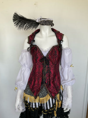 COSTUME RENTAL - G16 Pirate Lady  4 pc med