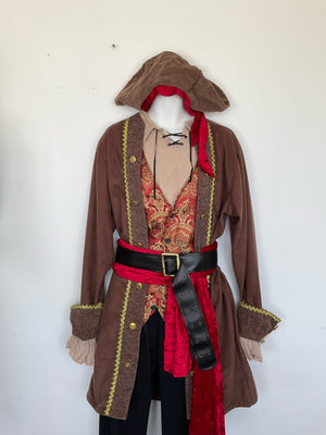 COSTUME RENTAL - G7 Pirate, Bucaneer 10 pc large