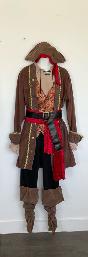 COSTUME RENTAL - G7 Pirate, Bucaneer 10 pc large