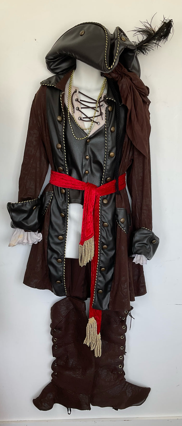 COSTUME RENTAL - G6 Pirate, Captain Jack 11pc large