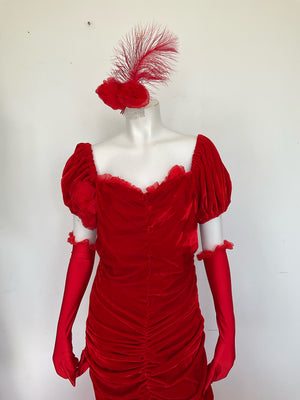 COSTUME RENTAL - H21 Hello Dolly Dress 4 pc