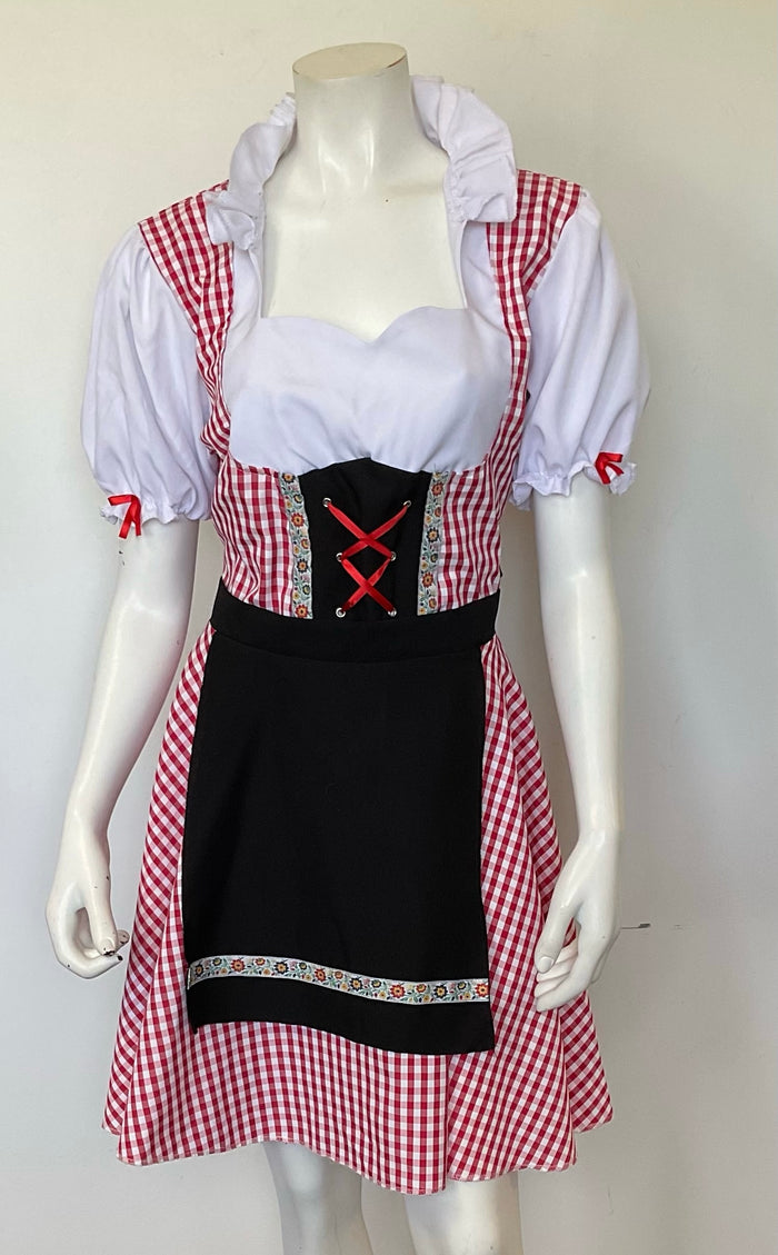 COSTUME RENTAL - I70 Oktoberfest Beer Girl Red Large 1 pcs