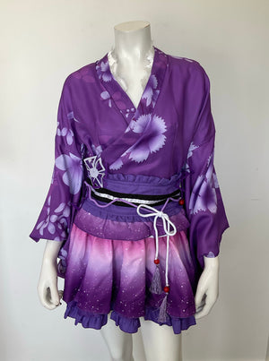 COSTUME RENTAL - M3 Tojo Nozomi Love Live School Idol Project Purple 4 pcs