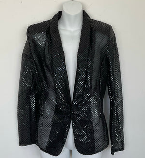 COSTUME RENTAL - X125 black sequin jacket ladies