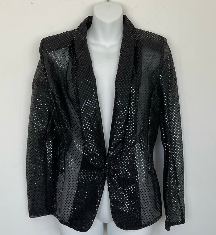 COSTUME RENTAL - X125 black sequin jacket ladies