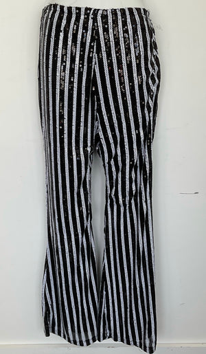 COSTUME RENTAL - X253b Sequin Striped Disco Pants Rental LRG