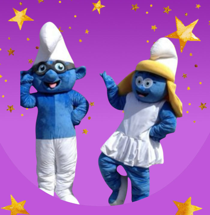 COSTUME RENTAL - R194 Smurf Gal - 7 pcs XL