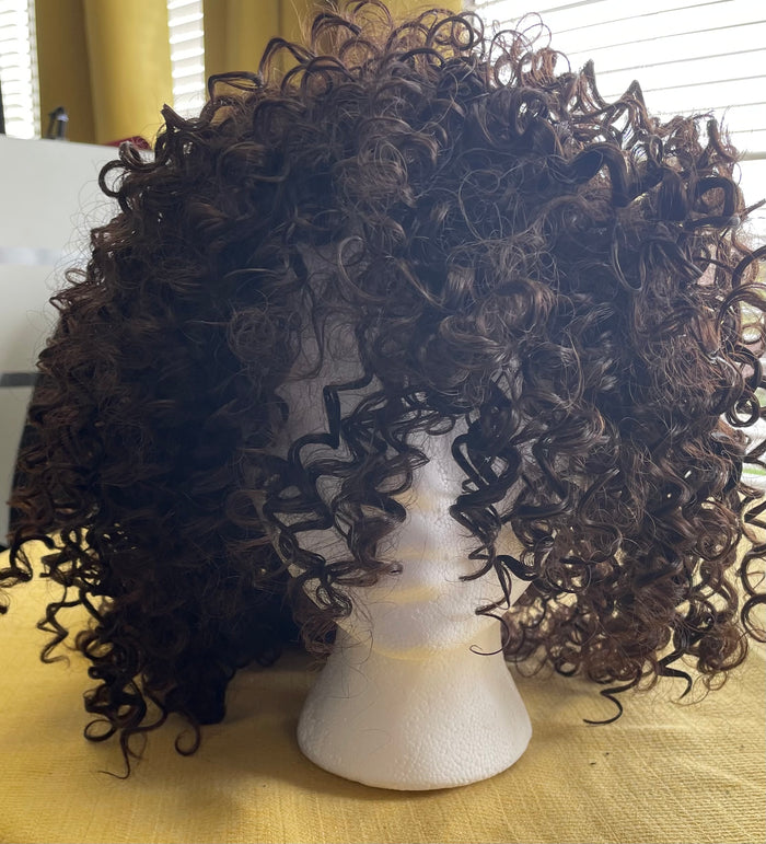 RENTAL WIG:  Z417 - Kinky Brown Wig