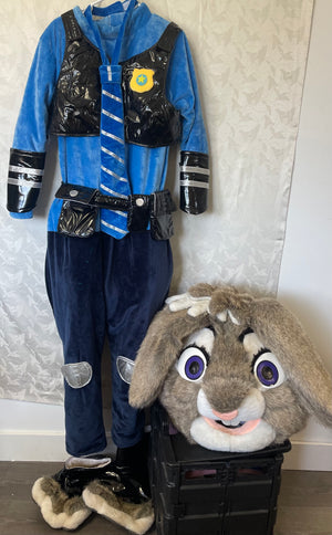 COSTUME RENTAL - R207 Zootopia (Judy) Rabbit- 11 pcs XL