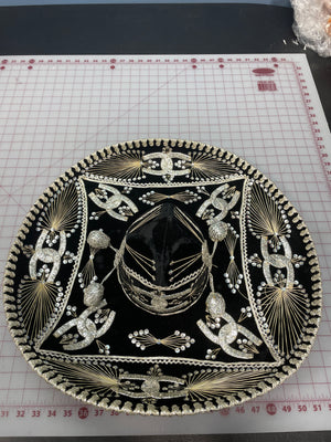 COSTUME RENTAL - Z13J- Black Sombrero