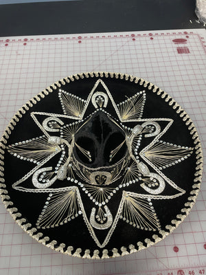 COSTUME RENTAL - Z13H- Black Sombrero