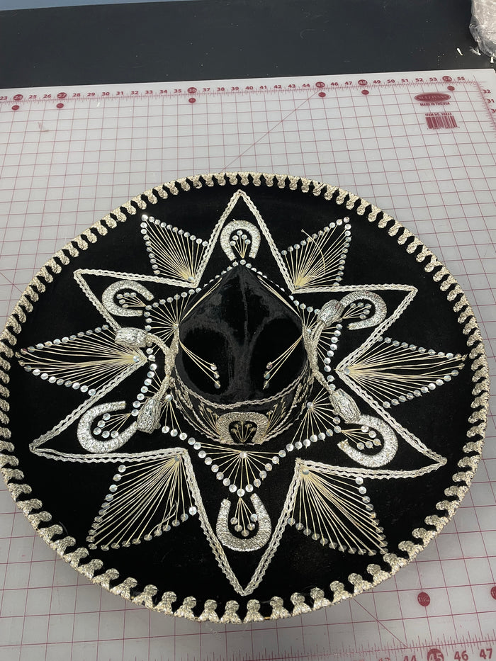 COSTUME RENTAL - Z13H- Black Sombrero