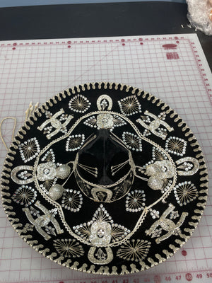 COSTUME RENTAL - Z13G- Black Sombrero