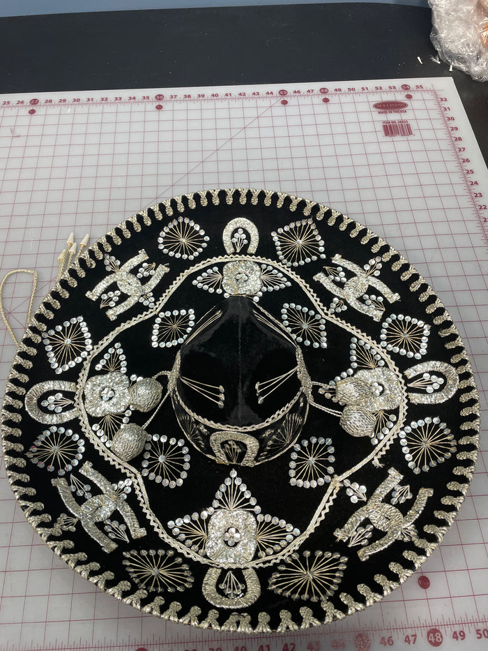 COSTUME RENTAL - Z13G- Black Sombrero