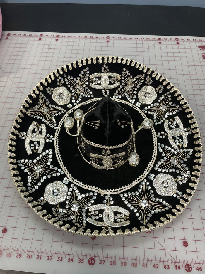 COSTUME RENTAL - Z13F- Black Sombrero