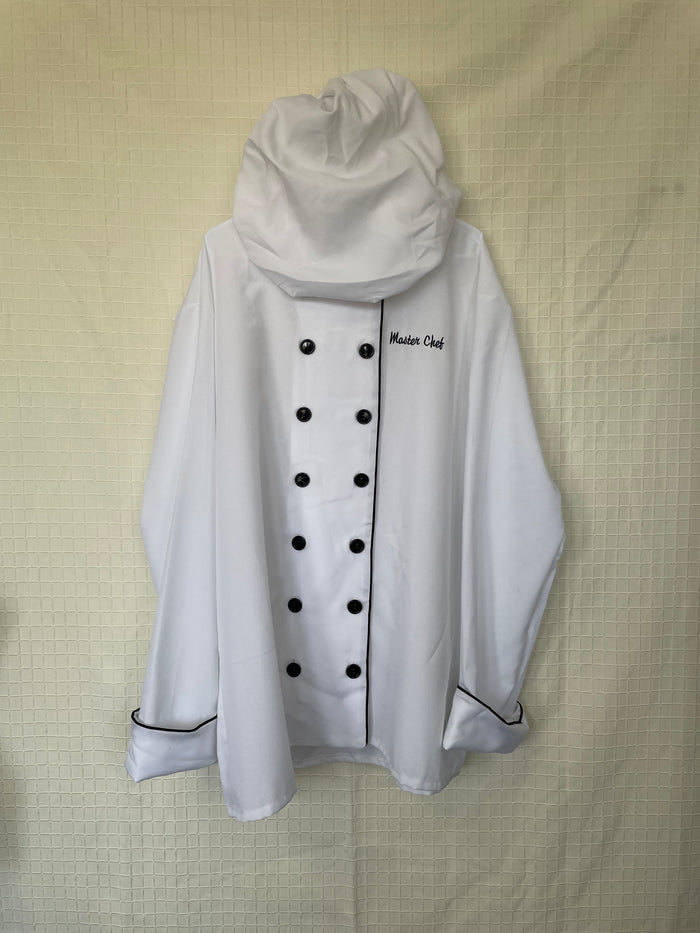 COSTUME RENTAL: O63 Chef Coat and Hat XL 2pc