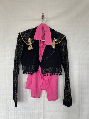 COSTUME RENTAL - I29A Matador Female Jacket with Blouse Small 2 pc