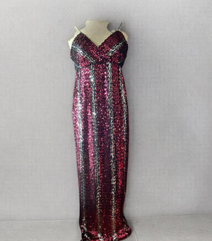COSTUME RENTAL - X227D Sequin Maxi Dress Small 1 pc