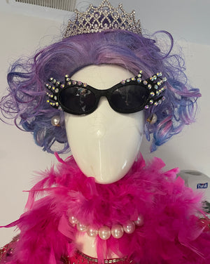 COSTUME RENTAL - D135 Dame Edna - 10 pc MED