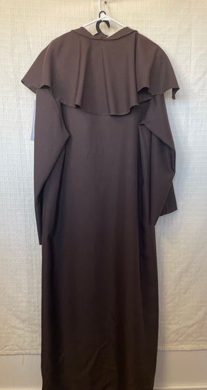 COSTUME RENTAL - O36I Brown Ritual Robe 3 pc Large