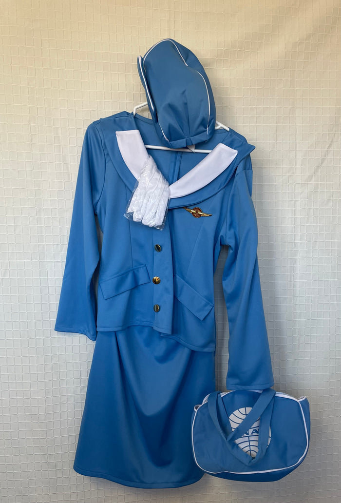COSTUME RENTAL - O1B Pan Am Flight Attendant  Medium 5 pcs