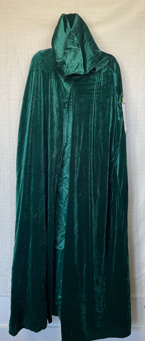 COSTUME RENTAL - P44 Green Velour Cape