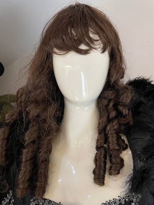 RENTAL WIG:  Z490 Brown Ringlet Wig NOT AVAIL OCT 23-27
