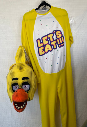 COSTUME RENTAL - D78C Chica, Five Nights at Freddy  Medium 5pc