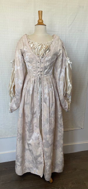 COSTUME RENTAL - A77B Medieval Snow Princess (white) MED, 3 pcs