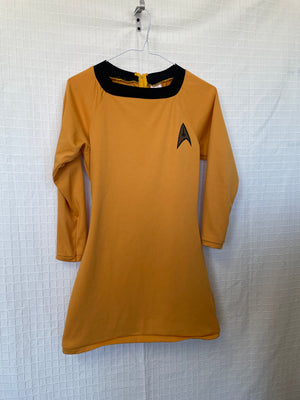 COSTUME RENTAL - D41F Star Trek Red Dress Gold Small 1 pc