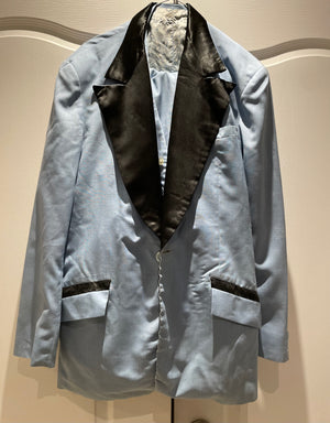 COSTUME RENTAL - X116B 1970's Blue Suit 3 pc Large