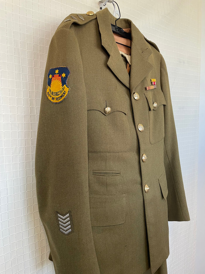 COSTUME RENTAL - O13D Green Army Suit 4 pc