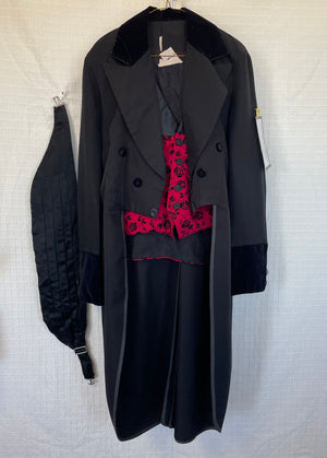 COSTUME RENTAL - C64B Tailjacket, Black Large 3 pc