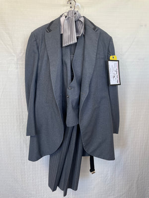 COSTUME RENTAL - C107 Grey Victorian / Dickens suit 5pc Mdium