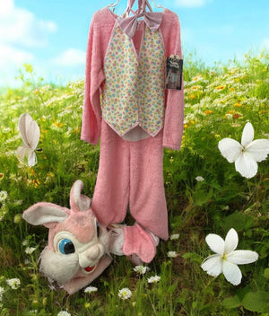 COSTUME RENTAL - R156 Pink Bunny 8pcs Med