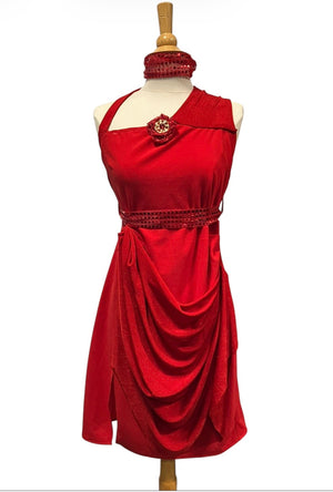COSTUME RENTAL - J76G Jersey Boys Dress Red 4pcs Large