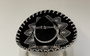 COSTUME RENTAL - Z13A - black small sombrero