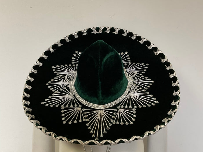 COSTUME RENTAL - Z13C- green large sombrero