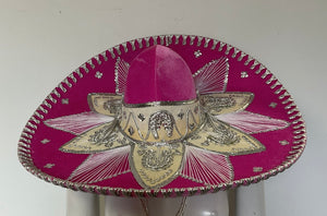 COSTUME RENTAL - Z13B - pink large sombrero