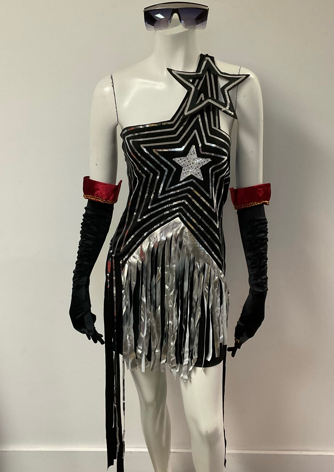 lady gaga dress costume Lady Gaga Black Sequin Dress Costume