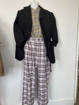 COSTUME RENTAL - J45 1920's Checkered Pants MED 31"