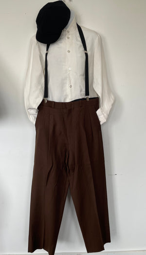 COSTUME RENTAL - J45K 1920's Brown Pants
