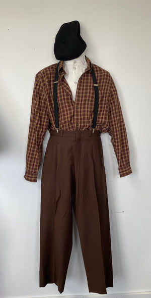 COSTUME RENTAL - J45K 1920's Brown Pants