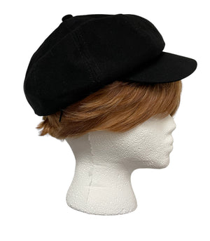 COSTUME RENTAL - Z93  Black Newsboy Hat RENTAL