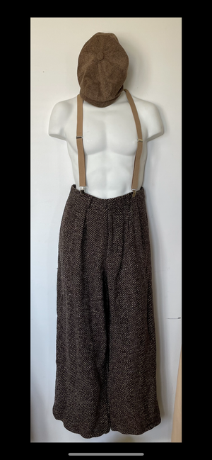 COSTUME RENTAL - J22G 1920's Tweed Pants 32"