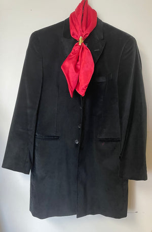 COSTUME RENTAL - D103A 1970's Elvis Velour Jacket and Red Scarf - 3pcs