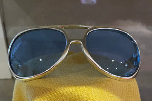 ACCESS: Glasses, 1970's (blue with silver frame)