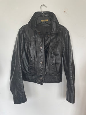 COSTUME RENTAL - J53C 1950's Leather Jacket Small