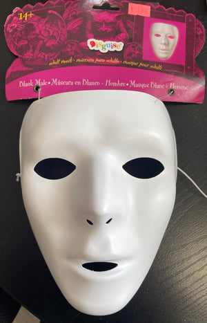 MASK:  Blank PVC Mask